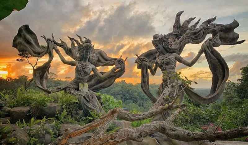 Taman Dedari Ubud, New Spot in Gianyar with Awesome Statue