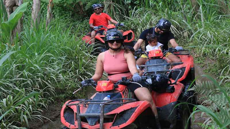 Exciting to ride ATV in Balaji Adventure